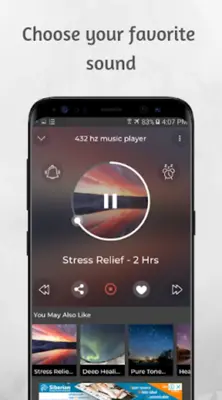 Audio 432 hertz Frequency android App screenshot 2